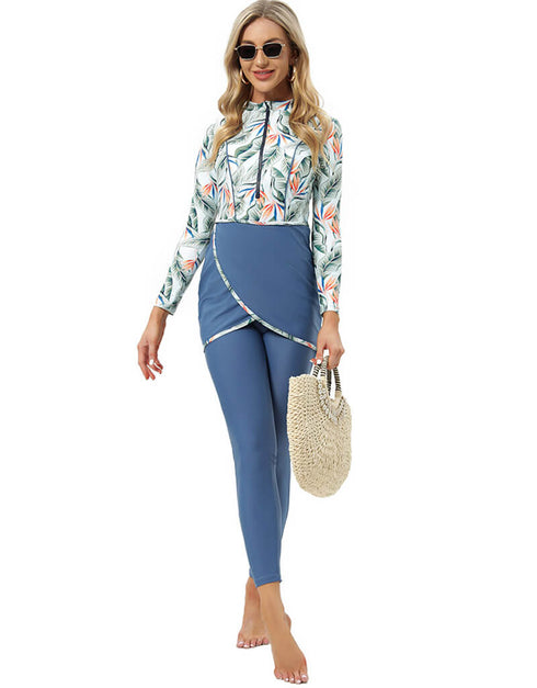 Muslim Sport Swimwear Women Modest Burkinis Wear Long Sleeves Swimsuit