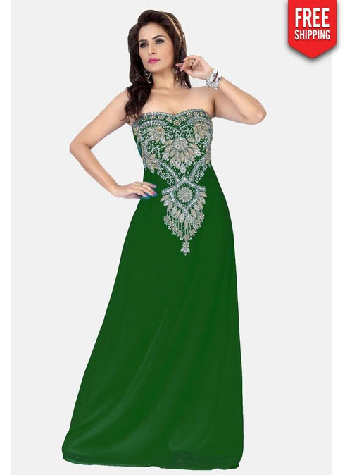 Decorative Faux Georgette Designer Fustan