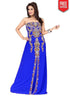 Engaging Faux Georgette Evening Gown