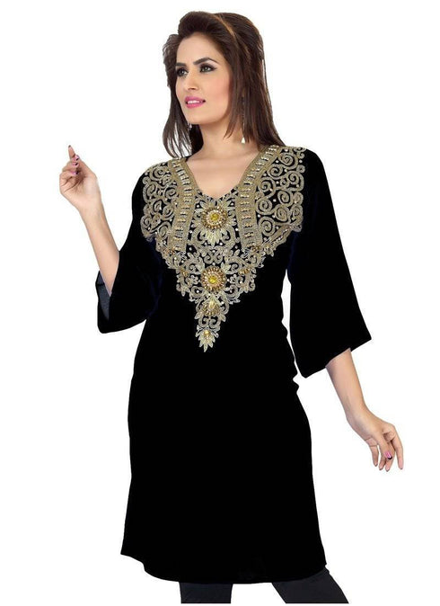 Exquisite Georgette Embroidered Short kaftan