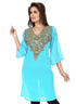 Exquisite Georgette Embroidered Short kaftan
