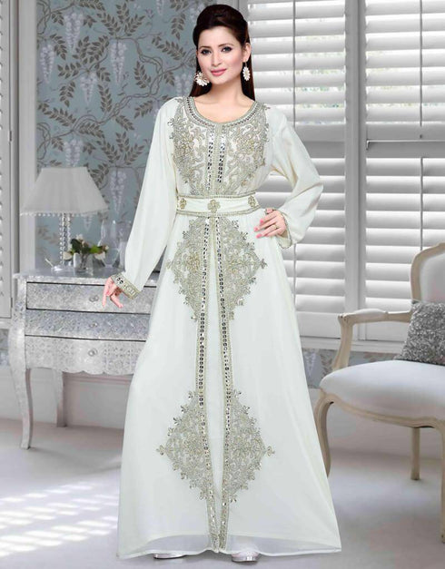 Floor length abaya kaftan