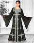 Jacket Moroccan Style Party Wear Kaftan With Bell Sleeve