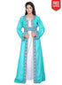 Jacket Style Party Wear Kaftan With Waist Belt