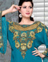 Modest kaftan designer sleeve Teal