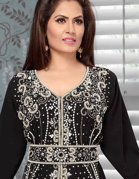 Takchita Kaftan with Beautiful Pearl Embroidery