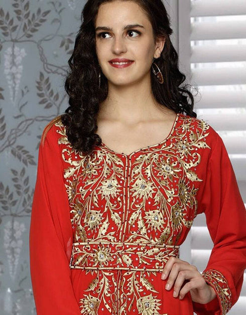 Upscale Embroidered Moroccan Kaftan