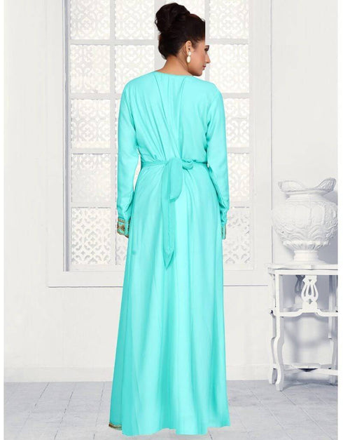 Flower design moroccan caftan