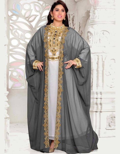 Front Open Jacket Style Kaftan