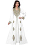 Heavy embroidered A-line dubai kaftan