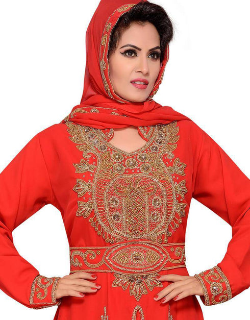 Long kaftan with hijab