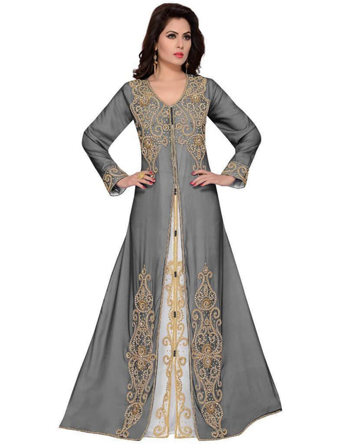 Party Gold Embroidered Kaftan