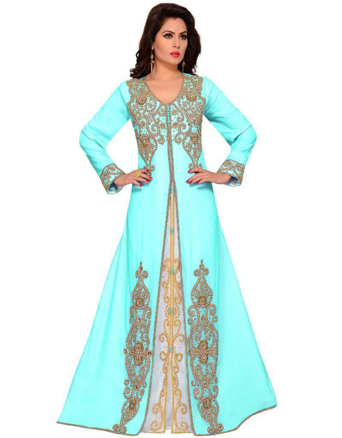 Party Gold Embroidered Kaftan
