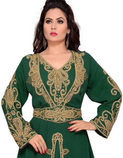 Wedding abaya Hand establishments beaded