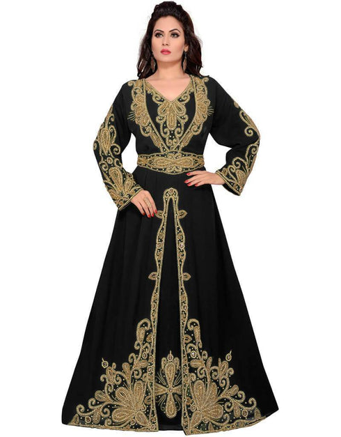 Wedding abaya Hand establishments beaded