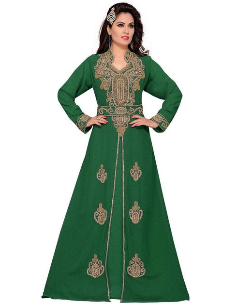 Women's long hand beaded kaftan