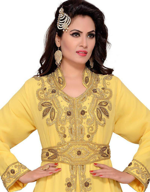 Women's Long sleeve Chiffon kaftan