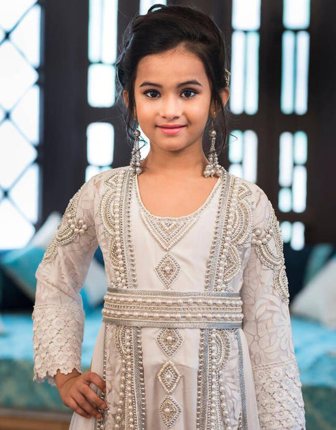 Arabic Moroccan Long Sleeve Caftan Kids
