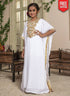 farasha style Golden Embroidered kids kaftan