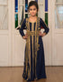 Full Sleeve Gold Beading Kaftan