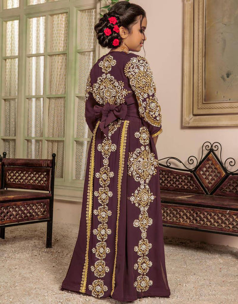 Moroccan Style Kids Islamic Wedding Kaftan