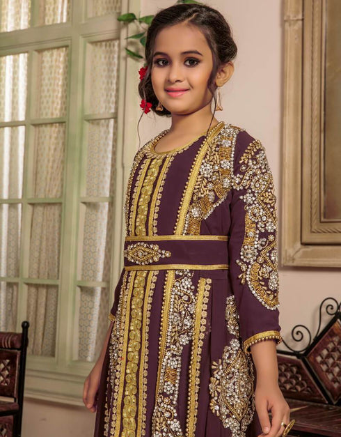 Moroccan Style Kids Islamic Wedding Kaftan