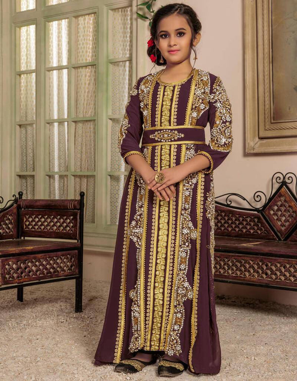 Moroccan Style Kids Islamic Wedding Kaftan