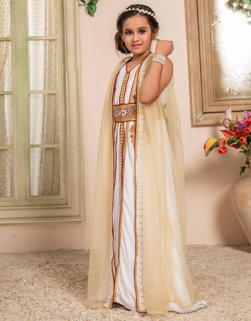 Moroccan Style Kids Party Wear Caftan
