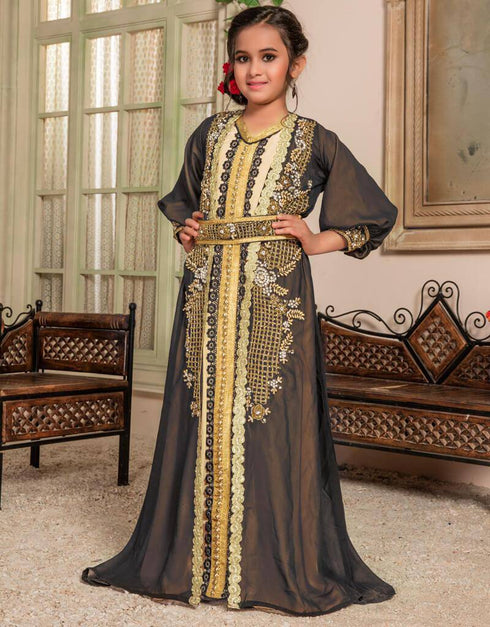 Moroccan Style Kids Party Wear Caftan