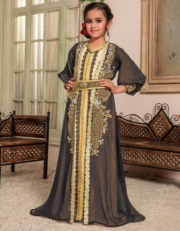 Moroccan Style Kids Party Wear Caftan
