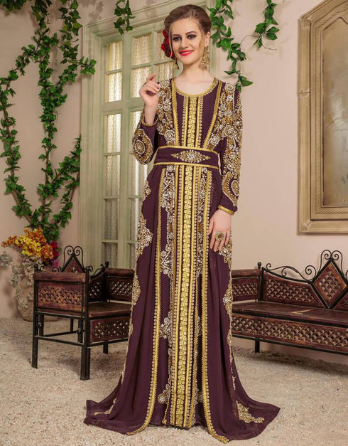 Takchita Wedding Kaftan With Multi Establishment