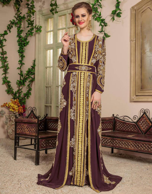 Takchita Wedding Kaftan With Multi Establishment