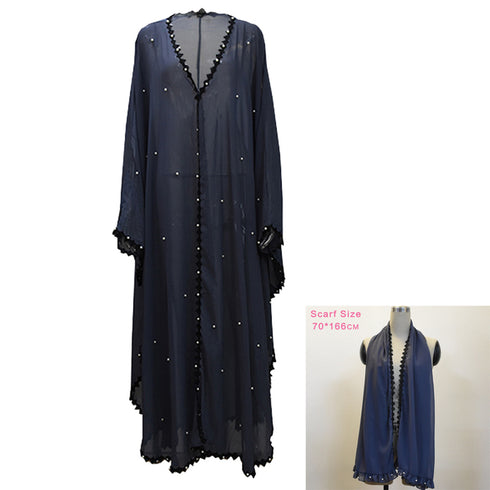 Front open Butterfly Abaya Dubai Kaftan Muslim Dress For Arabic Women